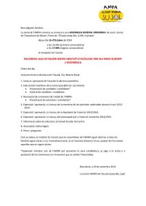 Documentació per l'assemblea