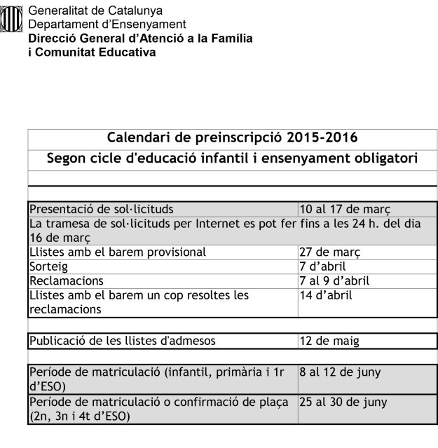 Calendari_CAT preinscripcio 2015-2016