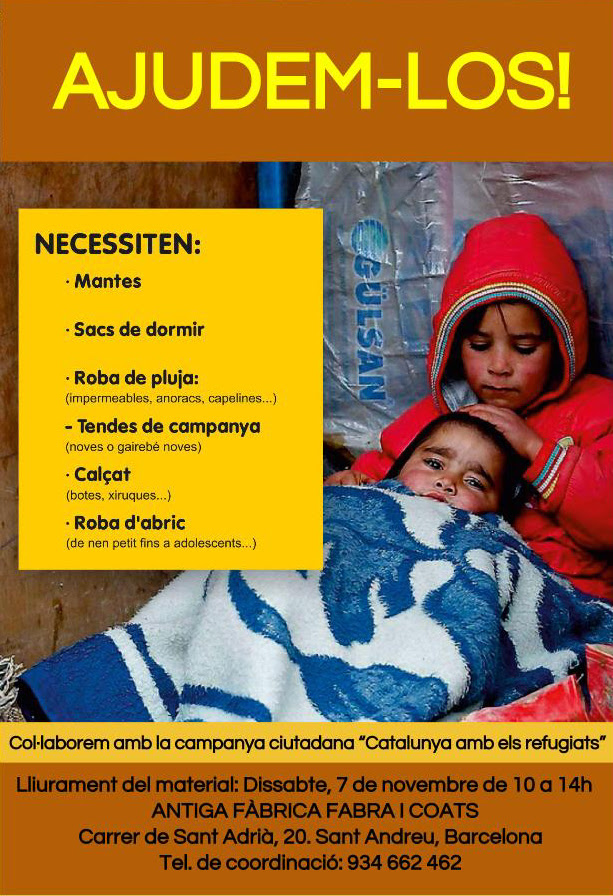 Cartell Campanya Refugiats Ajudem-los_0